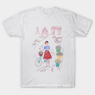 Paris the lovely city T-Shirt